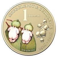 2018 Snugglepot and Cuddlepie Stamp and Coin Cover One Dollar $1 Perth Mint AusPost PNC, obverse