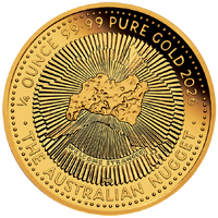 2026 40th Anniversary of the Australian Nugget 1/4oz Gold Proof Perth Mint Presentation Case & COA, front