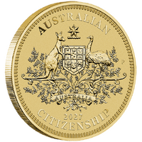 2027 Australian Citizenship $1 Perth Mint Coin in Card, obverse