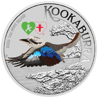 2026 Australian Kookaburra World Money Fair Berlin Double Ampelmann Privy 1oz Silver Coloured Perth Mint Coin in Card, front