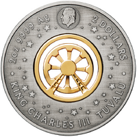 2025 Ferris Wheel 2oz Silver Antiqued Coloured Perth Mint Presentation Case & COA, obverse