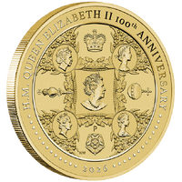 2026 Queen Elizabeth II 100th Birthday Albr Perth Mint Stamp & Coin PNC, obverse