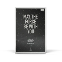 2025 Special Edition Poster Star Wars Original Trio The Empire Strikes Back 1oz Silver Foil Proof Colour Agoro Frame and MOA, obverse