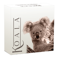 2026 Australian Koala 5oz Silver Proof High Relief Rose Gold Gilded $8 Perth Mint Presentation Case & COA, obverse