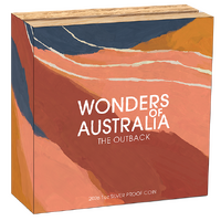 2026 Wonders of Australia The Outback 1oz Silver Proof $1 Perth Mint Presentation Case & COA, obverse