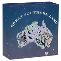 2026 Great Southern Land Matrix Opal Nocturnal 1oz Silver Proof $1 Perth Mint Presentation Case & COA, obverse