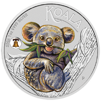 2026 Australian Koala ANA World Fair Coin Show Special 1oz Silver with Liberty Bell Privy $1 Perth Mint Coin in Card, obverse