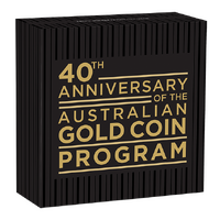 2026 40th Anniversary of the Australian Nugget 1oz Gold Proof Perth Mint Presentation Case & Card, obverse