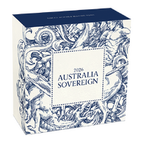 2026 Australian Sovereign 1/4oz Silver Proof Perth Mint Presentation Case & COA, obverse