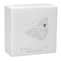 2026 Australian Opal Wings Meadow Argus 1oz Silver Proof Coin with Opal Insert The Coin Company Presentation Case & COA, obverse