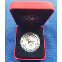 2002 Australian Lunar Series I: Year of the Horse 1/2 oz Silver Uncirculated 50c Perth Mint image