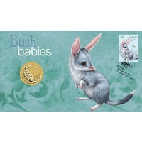 2011 Australian Bush Babies Series I: Bilby AlBr Perth Mint Stamp & Coin PNC image