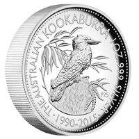 2015 Australian Kookaburra 25th Anniversary 1 oz Silver High Relief Perth Mint image