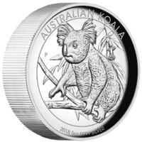 2018 Australian Koala 5 oz Silver High Relief Perth Mint Presentation Case & COA image