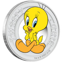 2018 Looney Tunes: Tweety Bird 1/2 oz Silver Proof Perth Mint image