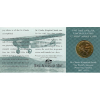1997 Kingsford Smith "C" Mintmark Uncirculated $1 RAMint In Folder
