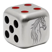 2026 Dice Lunar Year Horse 1oz Silver Antiqued Fiji $1 Fijian Presentation Box & COA, front