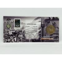 2000 Centrepoint Sydney Olymphilex "S" Mintmark Uncirculated RAMint Coin in Card image
