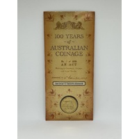 2010 100 Years of Australian Coinage "C" Mintmark RAMint Coin in Card
