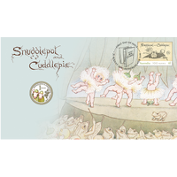 2018 Snugglepot and Cuddlepie Stamp and Coin Cover One Dollar $1 Perth Mint AusPost PNC, front