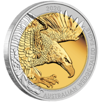 2020 Australian Wedge-Tailed Eagle 1.5 oz Bi-Metal Gold Platinum Perth Mint Presentation Case & COA image