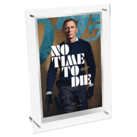 2020 James Bond 007 No Time to Die 35g Silver Foil Poster Perth Mint Presentation Display Case image