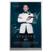 2020 James Bond Spectre 5g Silver Foil Poster Perth Mint Presentation Display Case 007 image
