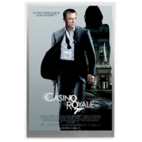2020 James Bond Casino Royale 5g Silver Foil Poster Perth Mint Presentation Display Case 007 image
