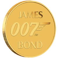 2020 James Bond 007 0.5g Gold Perth Mint Coin in Card image