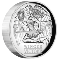 2021 Winged Victory 1 oz Silver High Relief Perth Mint Presentation Case & COA