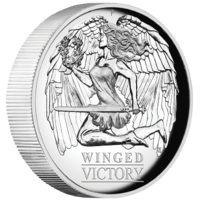 2021 Winged Victory 1 oz Silver High Relief Perth Mint Presentation Case & COA image