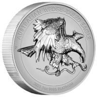 2021 Australian Wedge-Tailed Eagle 1 oz Platinum Reverse Proof High Relief Perth Mint Presentation Case & COA