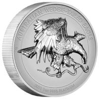 2021 Australian Wedge-Tailed Eagle 1 oz Platinum Reverse Proof High Relief Perth Mint Presentation Case & COA image