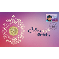 2021 H.M. Queen Elizabeth II 95th Birthday Perth Mint Stamp & Coin PNC image