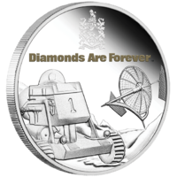 2021 James Bond Diamonds Are Forever 50th Anniversary 1oz Silver Proof Perth Mint Presentation Case & COA image