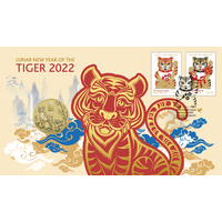 2022 Lunar New Year of the Tiger $1 Perth Mint AusPost Stamp & Coin PNC image