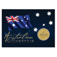 2022 Australian Citizenship $1 Perth Mint Coin in Card