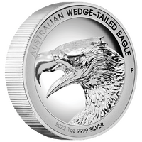 2022 Australian Wedge-Tailed Eagle 1 oz Silver Ultra High Relief Perth Mint Presentation Case & COA image