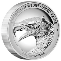2022 Australian Wedge-Tailed Eagle 5 oz Silver Ultra High Relief Perth Mint Presentation Case & COA image