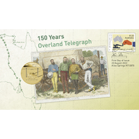 2022 150 Years of Overland Telegraph Perth Mint Stamp & Coin PNC image