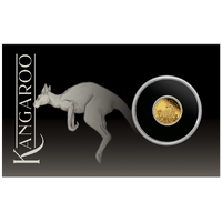 2023 Miniature Kangaroo Mini Roo 0.5g Gold Proof Perth Mint Coin in Card