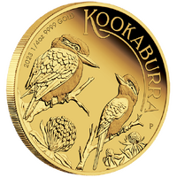 2023 Australian Kookaburra 1/4oz Gold Proof Perth Mint Presentation Case & COA