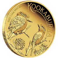2023 Australian Kookaburra 1/4oz Gold Proof Perth Mint Presentation Case & COA image