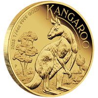 2023 Australian Kangaroo 1/4oz Gold Proof Perth Mint Presentation Case & COA image