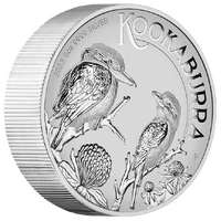 2023 Australian Kookaburra 5oz Silver Incused Perth Mint Presentation Case & COA