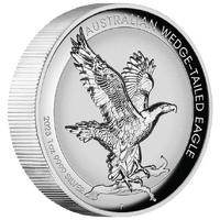 2023 Australian Wedge-Tailed Eagle 1oz Silver Proof Incused Perth Mint Presentation Case & COA