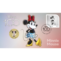 2023 Disney 100 - Minnie Mouse Perth Mint Stamp & Coin PNC image