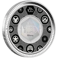 2023 Disney 100 1/2oz Silver Proof Coloured Perth Mint Presentation Case & COA