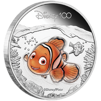 2023 Disney 100 - Nemo 1/2oz Silver Proof Coloured Perth Mint Presentation Case & COA