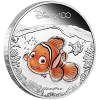 2023 Disney 100 - Nemo 1/2oz Silver Proof Coloured Perth Mint Presentation Case & COA image